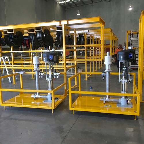 hosereel stands for lubrication station